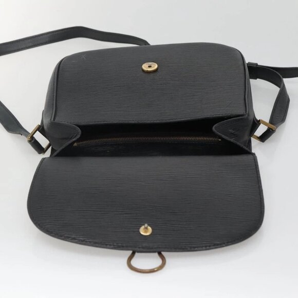 LOUIS VUITTON Epi Saint Cloud GM Shoulder Bag Black Noir - Picture 8 of 15